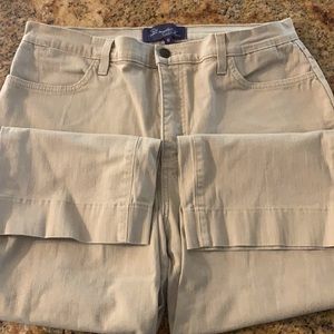 NYDJ Khaki Cropped Jeans